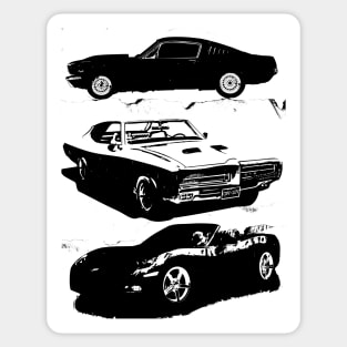 Muscle car stack attack Tshirt Sticker